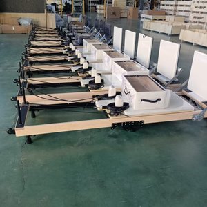 <span class=keywords><strong>Silla</strong></span> de Pilates Plegable de Madera de Roble Ecológica y Duradera, Reformer de Pilates Portátil para <span class=keywords><strong>Ejercicios</strong></span> Corporales - Product Image 4