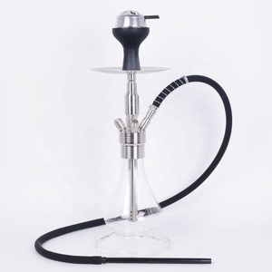 Narghilè di alta qualità Shisha narghilè Set di grandi dimensioni quattro <span class=keywords><strong>tubi</strong></span> di vetro fumo classico in acciaio <span class=keywords><strong>inox</strong></span> - Product Image 1