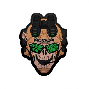 Parches de Goma con Lentejuelas 3D Tácticas en Relieve de PVC y Fieltro con Diseño de Calavera de Telescopio Quniu 2026, Modelo 24010203 para Prendas - Product Image 2