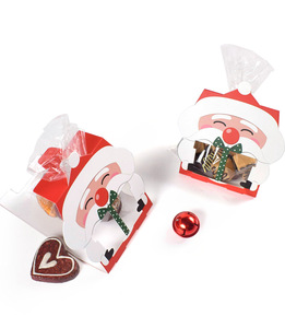 Boîte cadeau Père Noël, boîte d'emballage pour <span class=keywords><strong>biscuits</strong></span> et bonbons de Noël, fournitures pour fêtes à domicile, 8 pièces/ensemble - Product Image 5