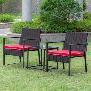 Muebles de Jardín Metálicos Modernos de Alta Calidad, Conjunto de Mesa y Sillas para Exteriores, para Sala de Estar y Comedor, con opción de pago a plazos - Product Image 4