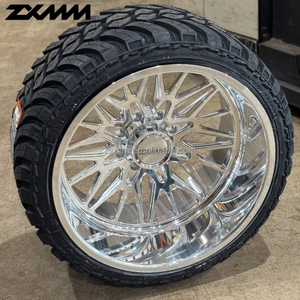 Jantes forgées ZXMM 6 trous pour <span class=keywords><strong>Chevrolet</strong></span> 22x12 22x14 24x12 24x14 Deep Dish 8x170 8x180 8x6.5 6x5.5 Jantes de camion polies - Product Image 4