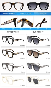 Gafas de Sol Polarizadas de Lujo para Mujer, Gafas de Sol Cuadradas Personalizables, Gafas de Sol de Acetato para Hombre Estilo Retro 2026 - Product Image 4