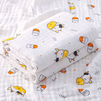 Juego de Toalla y Manta de Baño de Cuatro Capas de Gasa de Bambú y Algodón para Bebés Recién Nacidos