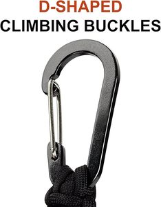 Outdoor Gear Paracord Keychain Carabiner Clip D Ring Lanyard Hanger Stroller Hook for Water Bottle Key <b>Backpacks</b> Men Women RTS - Product Image 2