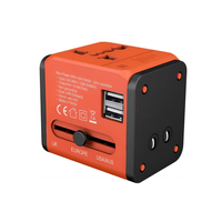 Adaptateur de voyage avec double USB, convertisseur de courant universel, chargeur mural, adaptateur de prise secteur pour les États-Unis, l'UE, le Royaume-Uni et l'Australie