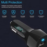 Chargeur de voiture USB, chargeur rapide 3.0, chargeur automatique, câble rapide Micro Type C pour téléphone portable, pour Huawei, pour iPhone, chargeurs Android, outils