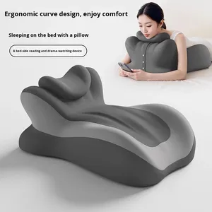 <span class=keywords><strong>Coussin</strong></span> <span class=keywords><strong>de</strong></span> lit incurvé en soie <span class=keywords><strong>de</strong></span> lait, couleur unie, pour femmes enceintes, décompression et soutien multifonctionnel des jambes - Product Image 1