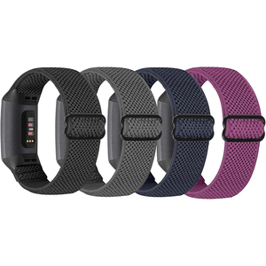 Mềm nylon có thể điều chỉnh đàn hồi thể thao thay thế dây đeo cổ tay ban nhạc cho <span class=keywords><strong>Fitbit</strong></span> phí 4 dây đai/<span class=keywords><strong>Fitbit</strong></span> phí <span class=keywords><strong>3</strong></span> dây đai - Product Image 1