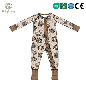 Babylovey - Mameluco de Bambú con Volantes para Bebés Recién Nacidas, con Logotipo Navideño, Suave, Transpirable y Ecológico, con Estampado Personalizado - Product Image 3
