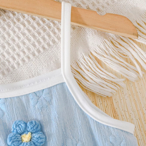 ชุดเดรสเด็กผู้หญิงสำหรับฤดูร้อน ผ้าลูกไม้ระบายอากาศดี ทรงเอไลน์ ความยาวปานกลาง น่ารักหวานแหวว เหมาะสำหรับงานปาร์ตี้ สไตล์เจ้าหญิง - Product Image 4