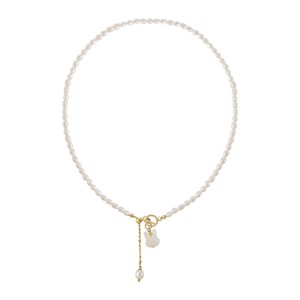 Collier en perles d'eau douce naturelles avec pendentif lapin sculpté, style mère millet, chaîne de clavicule pour femmes, pendentifs et breloques - Product Image 5