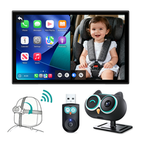 Adaptateur CarPlay sans fil Ottocast Premium 2-en-1 pour voiture avec moniteur bébé, 64 Mo de RAM + 16 Mo de ROM, garantie 1 an pour une conduite sécurisée