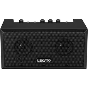 Amplificateur de guitare Lekato 5W rechargeable Bluetooth, amplificateur de guitare électrique, petit amplificateur de basse, noir - Product Image 1
