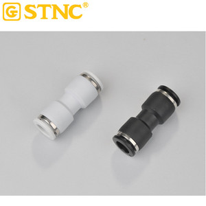 Conector Rápido de Empuje Recto de la Serie <span class=keywords><strong>YPU</strong></span> Gris Blanco de STNC, Conexión de Un Toque para Piezas Neumáticas - Product Image 6