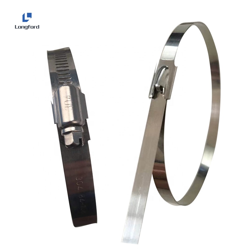 Застежка-молния из нержавеющей стали 201 304 316 длинные кабельные стяжки