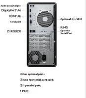 Ordinateur personnel HPE Pro Tower 288 & 290 G9, Intel Core i5 14400 14e génération, 8 Go, 512 Go, Boîtiers PC de bureau Pro Tower