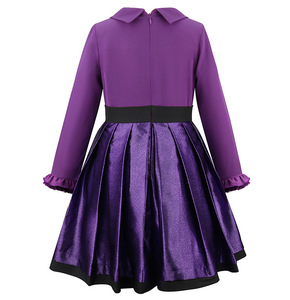 Disfraz de Cosplay de Vampirina para Niñas, Vampira Adolescente, Vestido Morado y Abrigo para Fiesta de Halloween Infantil - Product Image 4
