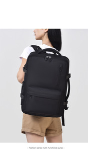 Mochila de moda para hombre con sensación de gama alta, mochila para mujer de gran capacidad, bolsa impermeable para ordenador - Product Image 2