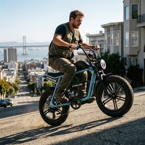 <span class=keywords><strong>Vélo</strong></span> électrique à pneus larges 7 vitesses, E-bike tout-terrain pour la conduite en cross-country et les loisirs - Product Image 2