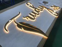 Lettres 3D lumineuses personnalisées, enseigne rétroéclairée par LED pour la publicité extérieure, enseigne de marque d'entreprise, enseigne de porte d'entrée