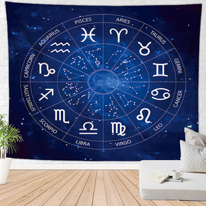 Individuelles psychedelisches Hexen-Sternbild-Tierkreis-Astrologie-<span class=keywords><strong>Tarot</strong></span>-Wandbehang-Wandteppich zur Dekoration - Product Image 2