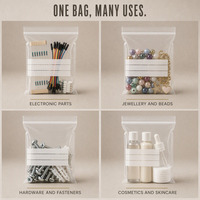 Sacs Ziplock en plastique PE de qualité alimentaire, imprimés sur mesure, refermables, inscriptibles, pour articles quotidiens - Vente en gros