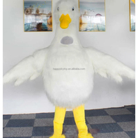 Costume de mascotte d'oie blanc combinaisons gonflables 2M costume de mascotte gonflable de performance de marche d'oie