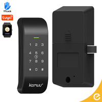 KEMUU Tuya TTlock aplicación Gabinete Cerradura Tarjeta Código Casillero Cerradura inteligente en aplicación gimnasio Cerradura electrónica digital inteligente Casillero