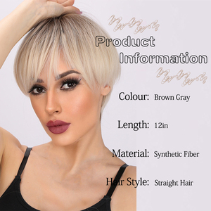 2024 phổ biến màu tóc vàng <span class=keywords><strong>Bob</strong></span> tóc giả phụ nữ vàng Ngắn Tóc bangs tóc giả cho phụ nữ - Product Image 4