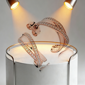 Pendientes Originales de Plata de Ley 925, Modelo 2026, con Cristales, para Mujer, en Oro Rosa, con Diseño de Corona, Corazón, <span class=keywords><strong>Infinito</strong></span> y Abeja - Product Image 6