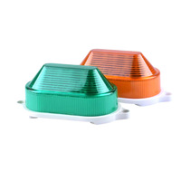 Sirena Estroboscópica Mini LED E-5continents MC-106, Alarma de Seguridad con Sonido y Luz de 120dB (Material ABS)