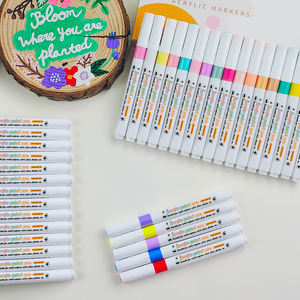 12/24/36 цветов, экологически чистые маркеры для рисования, акриловые маркеры для рисования, набор маркеров для каменной керамики, дерева, товары для творчества - Product Image 2