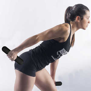 Pilates Yoga Logo personnalisé écologique <span class=keywords><strong>Gym</strong></span> à domicile <span class=keywords><strong>Fitness</strong></span> haltères en silicone barre d'haltères barre de faisceau de puissance haltères - Product Image 2