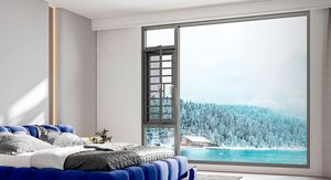 Ventana Abatible Moderna de Doble Vidrio con Marco Delgado de Aluminio para Cocina, Baño, Entrada y Uso en Hoteles - Product Image 2