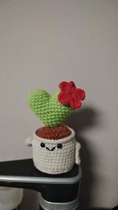 2025 nuevo ganchillo suculento ganchillo <span class=keywords><strong>Cactus</strong></span> planta positiva emocional Día de San Valentín regalo de Navidad Crochet <span class=keywords><strong>corazón</strong></span> <span class=keywords><strong>Cactus</strong></span> - Product Image 6