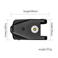 Lunette de visée laser verte rechargeable 10x en alliage d'aluminium, mini, tactique et ultra-compacte pour la chasse