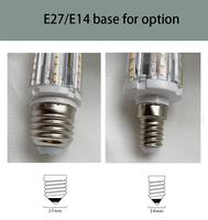 Ampoule sans ombre maïs lumière E14 E27 9w 12w 15w LED 220V cour maïs lumière remplacer 120W lampe halogène