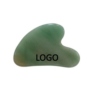 Pietra Naturale Verde di Nefrite <span class=keywords><strong>per</strong></span> <span class=keywords><strong>Massaggio</strong></span> <span class=keywords><strong>Viso</strong></span>, Cosmetica Manuale Guasha, Aventurina Verde, Giada Verde, Gua Sha in Pietra Naturale Liscia e Fredda - Product Image 5