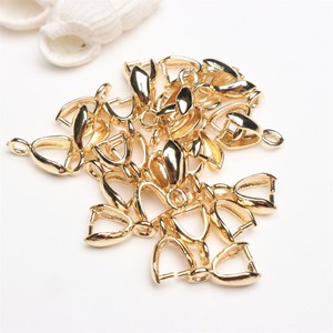 Fermoir en cuivre en forme de cœur pour la fabrication de colliers, électroplaqué sous vide, couleur or et argent, composants de bijoux DIY - Product Image 2