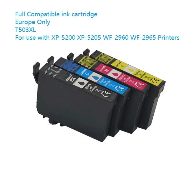 Europe BOMA.LTD 503 503XL T503 E503 T503XL Full Compatible Ink Cartridge for Epson XP-5200 XP-5205 WF-2960DWF WF-2965DWF Printer