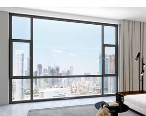 Ventanas Abatibles <span class=keywords><strong>de</strong></span> Aluminio Modernas con Aislamiento Acústico, Vinilo, Apertura Automática, Doble Vidrio Low-E, Aislamiento Térmico <span class=keywords><strong>para</strong></span> Baño - Product Image 4