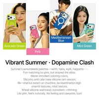 Casing HP Silikon Warna Macaron Anti Benturan untuk iPhone 17 16 Pro Max, Magnetic Silicon, Warna Polos, Gaya Ins, Musim Panas