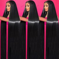 Perruques Lace Front Sans Colle 13X6 HD, Dentelle Invisible, Pré-Pluckées, Pré-Coupées, Cheveux Brésiliens Vierges Non Traités, Prêtes à Porter