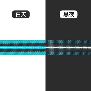 Laisse pour chien multifonctionnelle en nylon avec sac de rangement rétractable cyan rose imperméable, accessoires d'entraînement pour animaux de compagnie - Product Image 1