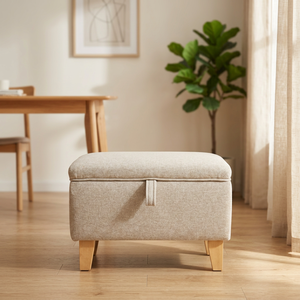 <span class=keywords><strong>Banc</strong></span> ottoman moderne capitonné Ainsley avec couvercle à charnières <span class=keywords><strong>pour</strong></span> salon et <span class=keywords><strong>salle</strong></span> <span class=keywords><strong>de</strong></span> <span class=keywords><strong>bain</strong></span> - Product Image 2