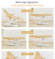 Cama Eléctrica de Lujo para Cosmética, Cama Eléctrica Ajustable para Salón de Belleza, Silla de Spa, Cama de Masaje para Salón de Belleza y Tatuajes