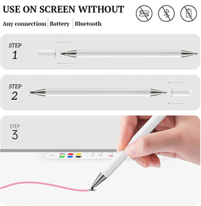 ST04 2 In 1 ปากกาสไตลัสแท็บเล็ตโน้ตบุ๊คActive Capacitiveการเขียนการเขียนดินสอโทรศัพท์พร้อมปากกาลูกลื่นสําหรับIP <span class=keywords><strong>Android</strong></span> - Product Image 3