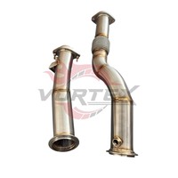 Tubo de Escape de Alto Flujo Vortex de Acero Inoxidable 304 con Acabado Espejo de 1.5 mm de Espesor para M3 G80/M4 G82 S58 3.0T 2021-2025