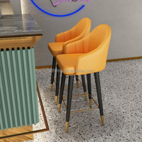 Tabouret de bar pivotant moderne, chaise haute élégante pour salle à manger, extérieur, hall, réception, grand poste de travail pour restaurant